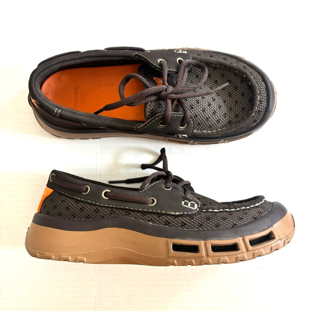 SoftScience The Fin 2.0 Men's Fishing Boating Shoes Brown Tan Lightweight Size 7 - Picture 13 of 13